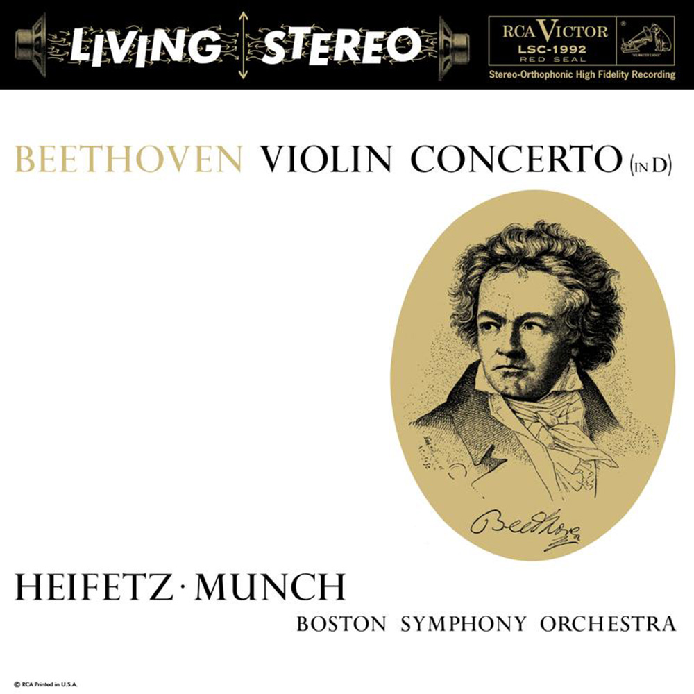 Jascha Heifetz, Charles Munch, & Boston Symphony Orchestra – Beethoven: Violin Concerto (in D) – Analogue Productions (RCA Living Stereo) 45RPM 2 Disc 180g Vinyl LP