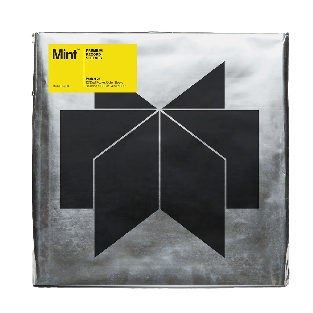 MINT 4mm Dual Pocket LP Vinyl Record Outer Sleeves - Tuckable (2 FLAPS) - CPP- 25 pack